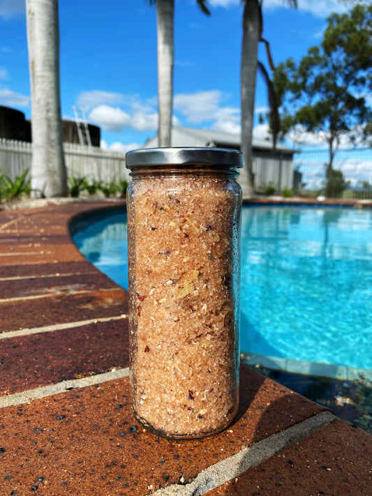 Bath soak - rose geranium & cedarwood