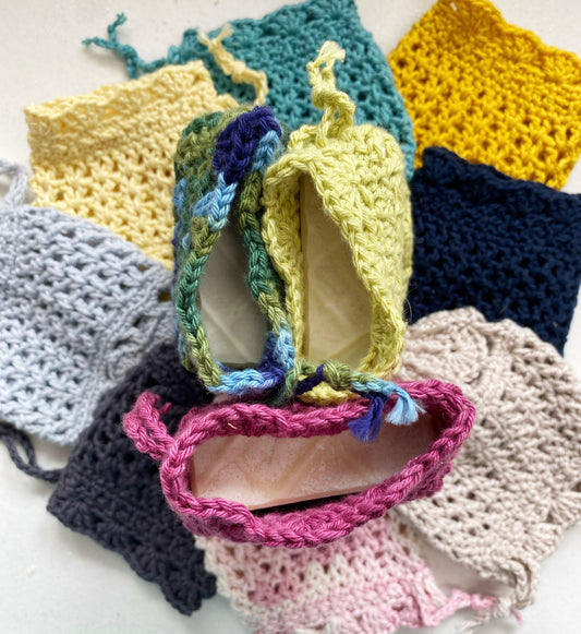 Cotton soap pouches