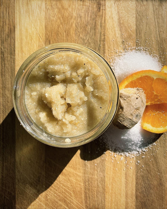 Ginger & orange body scrub