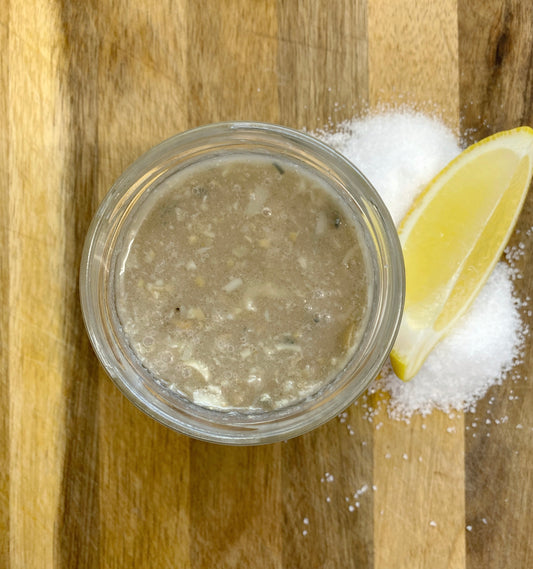 Lemon & white clay body scrub